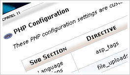 Cpanel PHP Config