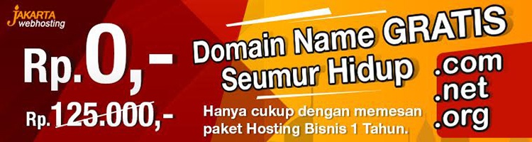 Domain Gratis Paket Hosting Bisnis